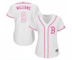 Women's Boston Red Sox #9 Ted Williams Replica White Fashion Baseball Jersey
