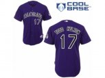Colorado Rockies #17 Todd Helton Replica Purple Alternate 1 Cool Base MLB Jersey