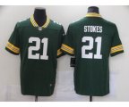 Green Bay Packers #21 Eric Stokes Nike Green 2021 NFL Draft First Round Pick Player Limited Jersey