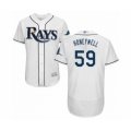 Tampa Bay Rays #59 Brent Honeywell Home White Home Flex Base Authentic Collection Baseball Player Jersey