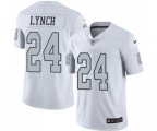 Oakland Raiders #24 Marshawn Lynch Limited White Rush Vapor Untouchable Football Jersey