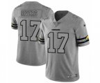 Los Angeles Chargers #17 Philip Rivers Limited Gray Team Logo Gridiron Football Jersey