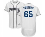 San Diego Padres Jose Castillo White Home Flex Base Authentic Collection Baseball Player Jersey