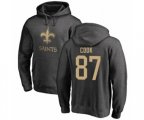 New Orleans Saints #87 Jared Cook Ash One Color Pullover Hoodie