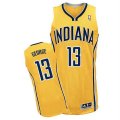 Indiana Pacers #13 Paul George Authentic Gold Alternate NBA Jersey