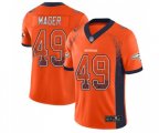 Denver Broncos #49 Craig Mager Limited Orange Rush Drift Fashion Football Jersey