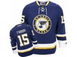 Reebok St. Louis Blues #15 Robby Fabbri Authentic Navy Blue Third NHL Jersey
