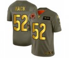 Chicago Bears #52 Khalil Mack Olive Gold 2019 Salute to Service Football Jersey