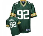Green Bay Packers #92 Reggie White Green Team Color Premier EQT Throwback Football Jersey