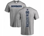 Dallas Cowboys #66 Connor McGovern Ash Backer T-Shirt