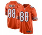 Chicago Bears #88 Riley Ridley Game Orange Alternate Football Jersey