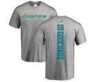 Miami Dolphins #56 Davon Godchaux Ash Backer T-Shirt