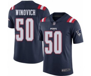 New England Patriots #50 Chase Winovich Limited Navy Blue Rush Vapor Untouchable Football Jersey