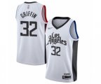 Los Angeles Clippers #32 Blake Griffin Authentic White Basketball Jersey - 2019-20 City Edition