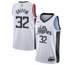 Los Angeles Clippers #32 Blake Griffin Authentic White Basketball Jersey - 2019-20 City Edition