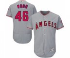 Los Angeles Angels of Anaheim #46 Blake Wood Grey Road Flex Base Authentic Collection Baseball Jersey
