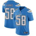 Los Angeles Chargers #58 Nigel Harris Electric Blue Alternate Vapor Untouchable Limited Player NFL Jersey