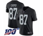 Oakland Raiders #87 Dave Casper Black Team Color Vapor Untouchable Limited Player 100th Season Football Jersey