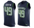 Seattle Seahawks #49 Shaquem Griffin Limited Steel Blue Player Name & Number Tank Top Football Jersey