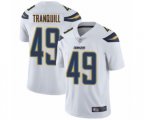 Los Angeles Chargers #49 Drue Tranquill White Vapor Untouchable Limited Player Football Jersey