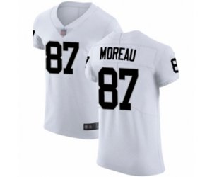 Oakland Raiders #87 Foster Moreau White Vapor Untouchable Elite Player Football Jersey