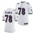Baltimore Ravens #78 Alejandro Villanueva Nike White Vapor Limited Player Jersey