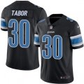 Detroit Lions #30 Teez Tabor Limited Black Rush Vapor Untouchable NFL Jerse