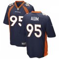 Denver Broncos #95 McTelvin Agim Nike Navy Vapor Untouchable Limited Jersey