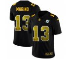 Miami Dolphins #13 Dan Marino Black Golden Sequin Vapor Limited Football Jersey