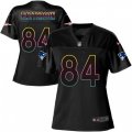 Women New England Patriots #84 Cordarrelle Patterson Game Black Fashion NFL Jersey