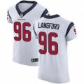 Houston Texans #96 Kendall Langford White Vapor Untouchable Elite Player NFL Jersey
