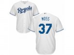 Kansas City Royals #37 Brandon Moss Replica White Home Cool Base MLB Jersey