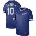 Nike Los Angeles Dodgers #10 Justin Turner Blue M&N MLB Jersey