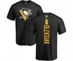 NHL Adidas Pittsburgh Penguins #6 Jamie Oleksiak Black Backer T-Shirt