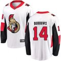 Ottawa Senators #14 Alexandre Burrows Fanatics Branded White Away Breakaway NHL Jersey