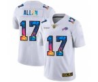 Buffalo Bills #17 Josh Allen White Multi-Color 2020 Football Crucial Catch Limited Football Jersey