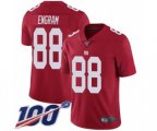 New York Giants #88 Evan Engram Red Limited Red Inverted Legend 100th Season Football Jersey