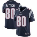 New England Patriots #80 Jordan Matthews Navy Blue Team Color Vapor Untouchable Limited Player NFL Jersey