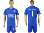 Leicester City #1 Schmeichel Home Soccer Club Jersey