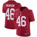 New York Giants #46 Calvin Munson Red Alternate Vapor Untouchable Limited Player NFL Jersey