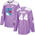 New York Rangers #44 Neal Pionk Purple Authentic Fights Cancer Stitched NHL Jersey