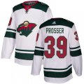 Minnesota Wild #39 Nate Prosser Authentic White Away NHL Jersey