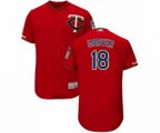 Minnesota Twins #18 Mitch Garver Scarlet Alternate Flex Base Authentic Collection Baseball Jersey