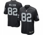 Oakland Raiders #82 Luke Willson Game Black Team Color Football Jersey
