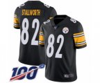 Pittsburgh Steelers #82 John Stallworth Black Team Color Vapor Untouchable Limited Player 100th Season Football Jersey