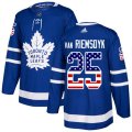 Toronto Maple Leafs #25 James Van Riemsdyk Authentic Royal Blue USA Flag Fashion NHL Jersey