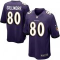 Baltimore Ravens #80 Crockett Gillmore Game Purple Team Color NFL Jersey