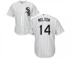 Chicago White Sox #14 Bill Melton White Home Flex Base Authentic Collection Baseball Jersey