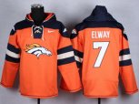 Denver Broncos #7 John Elway orange jersey(pullover hooded sweatshirt)