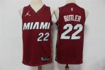 Miami Heat #22 Jimmy Butler Red Jordan 75th Anniversary Diamond 2021 Stitched Jersey